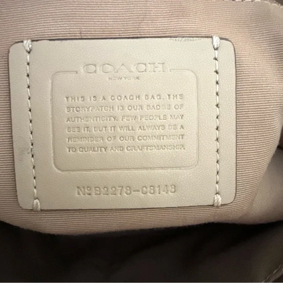 COACH Signature Ava Chain Tote Leather Handbag Shoulder Bag - Picture 11 of 15